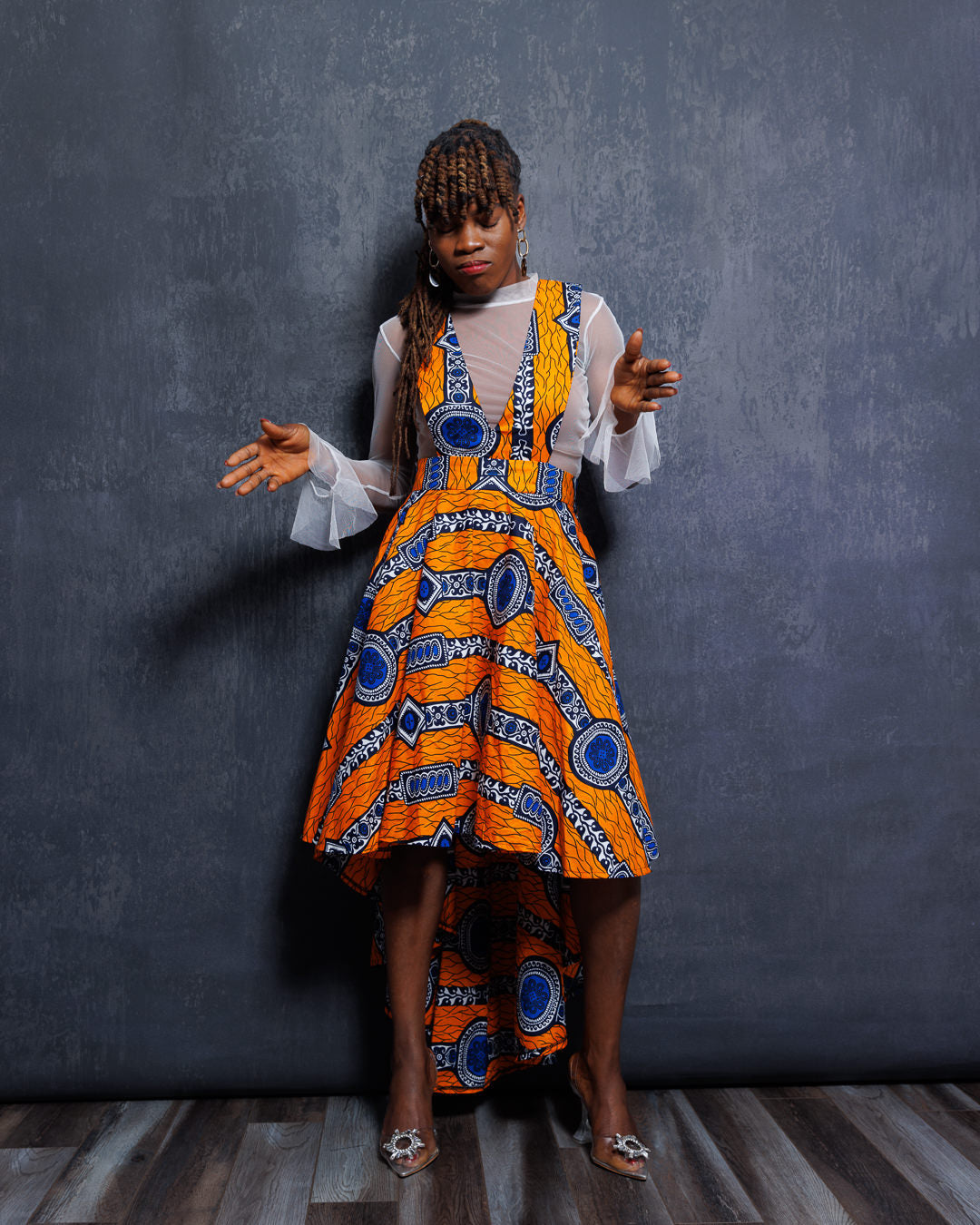 African pinafore cheap dress