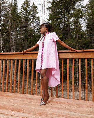 Ara Shirt Dress -with a touch of Ankara