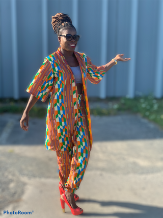 Kente Kimono Jacket